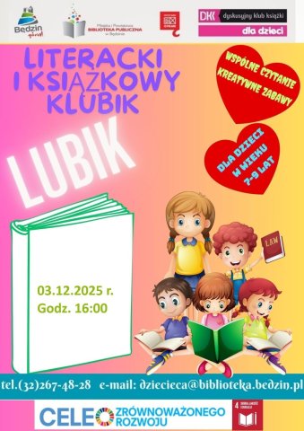 LUBIK - Literacki i Książkowy Klubiki dla najmłodszych - Zapraszamy! 